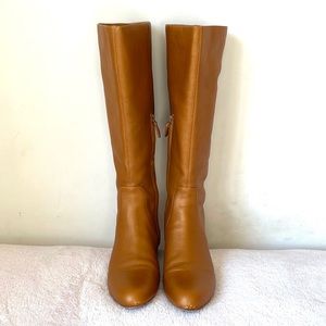 Cole Haan Astoria Leather Tall Boot Camello Gold Women Size 7.5 B